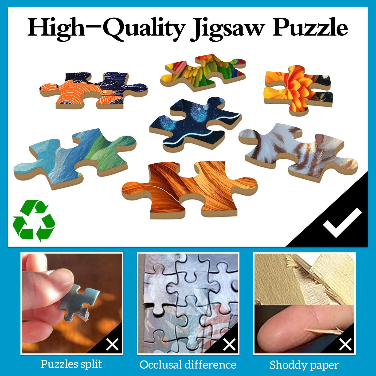 Amazon.com: 1000 Pieces Puzzles for Adults, Animal World Jigsaw